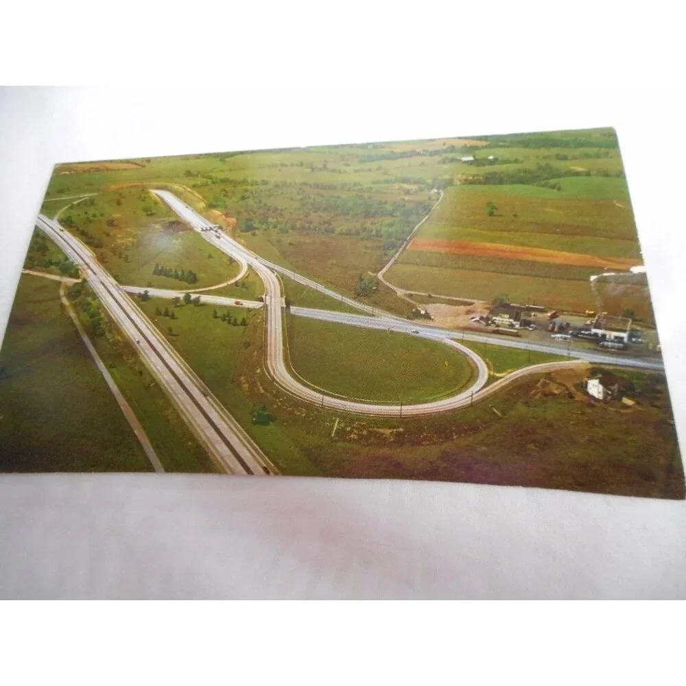 Vintage Postcard unposted Carlisle Interchange Road Turnpike PA